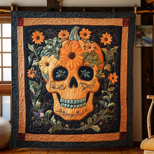Rynx | Pumpkin Skull Quilt