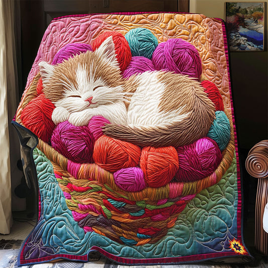 Rynx | Kitten In Wool Basket Quilt