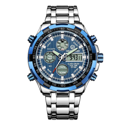 Rynx | Men's Calendar Alloy Sports Multi-function Watch