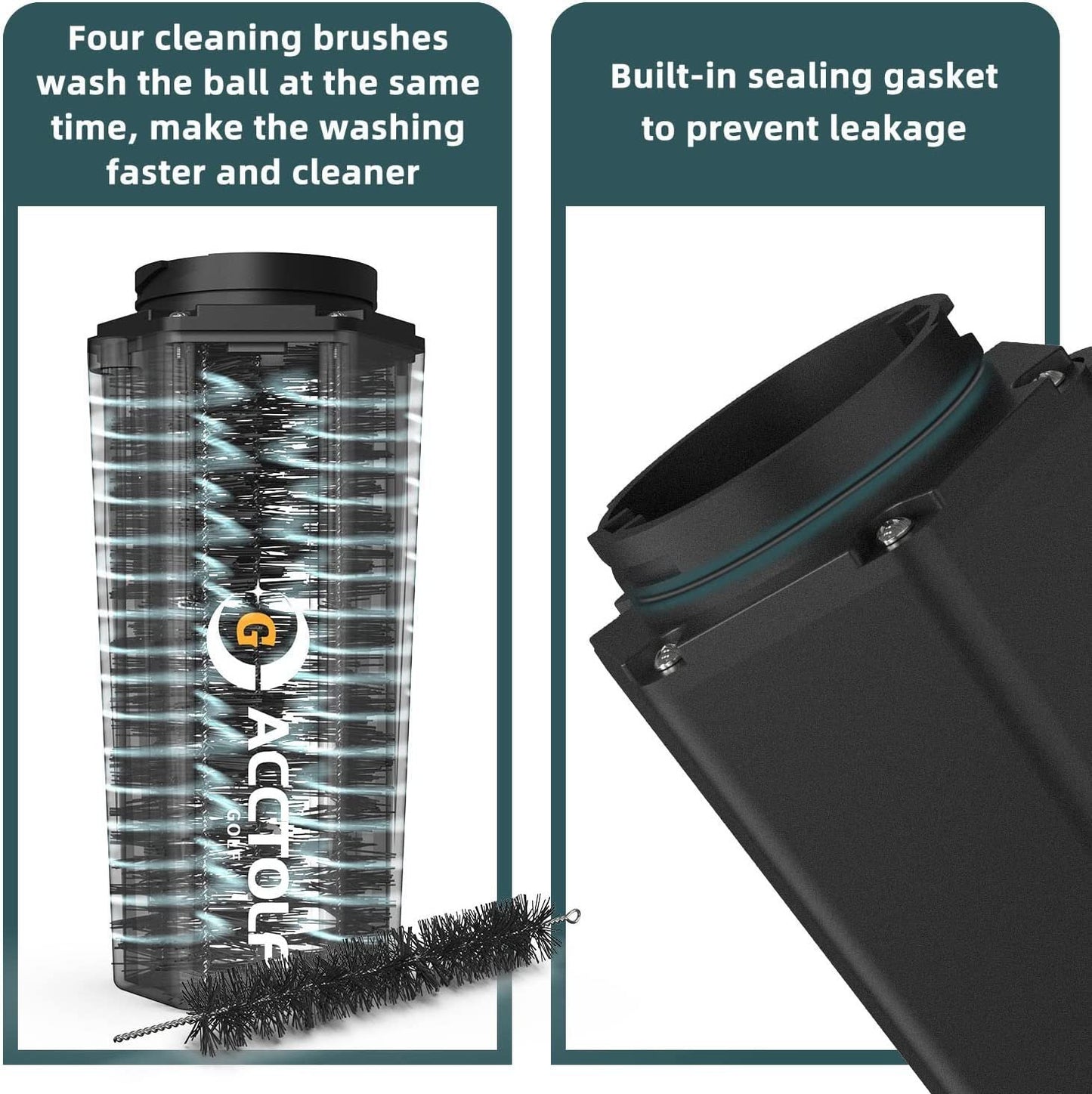 Rynx | Golf Washing Machine Golf Bag Portable Cleaner Golf Accessories Golf Wash Ball