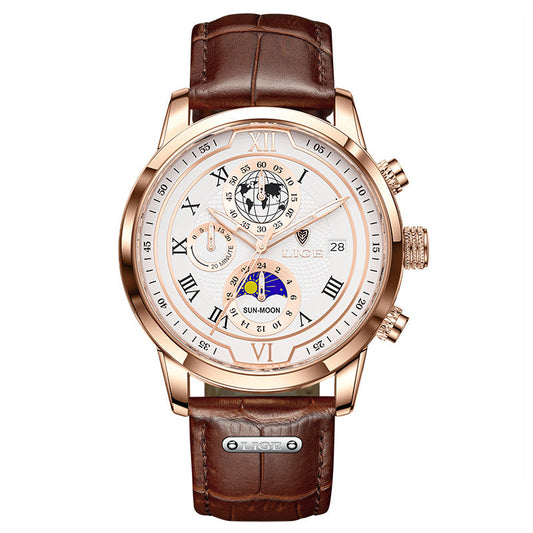 Rynx | Men's Quartz Watch Moon Phase Function
