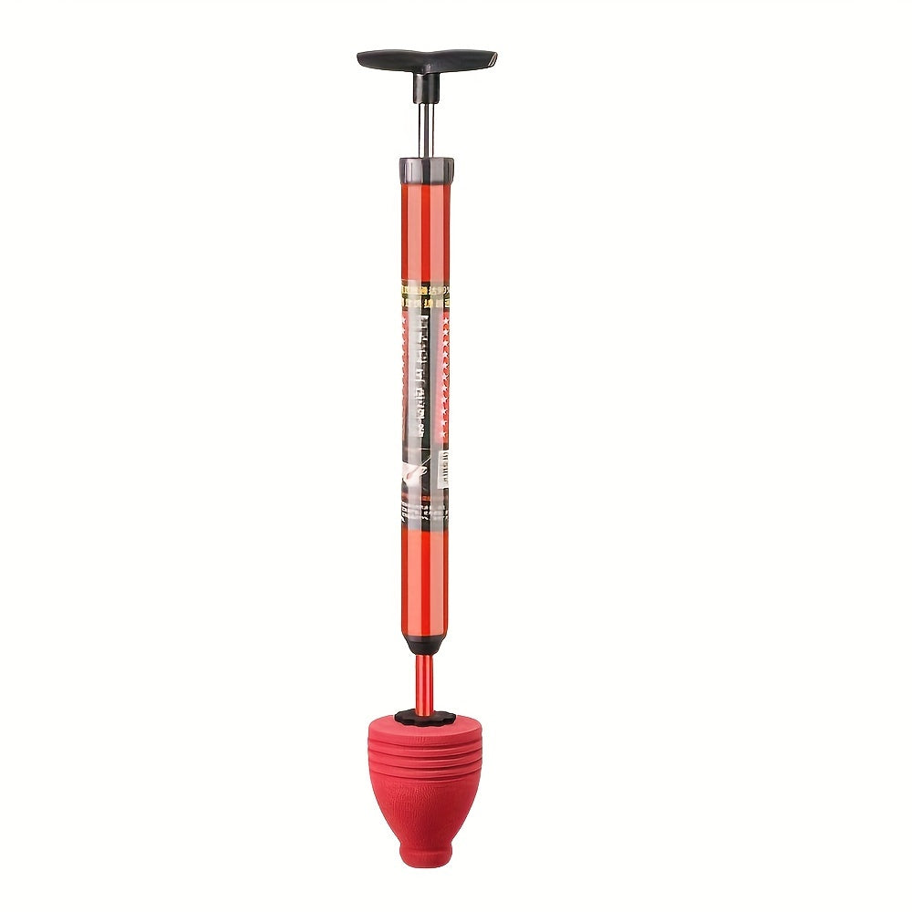Rynx | Heavy-Duty Pneumatic Toilet Plunger - High-Pressure Drain Pipe Cleaner with Humanized Pump Design, Rubber Material, Commercial Tool for Toilet, Sink, Pipe Blockage Removal