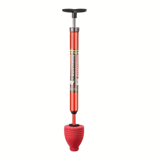 Rynx | Heavy-Duty Pneumatic Toilet Plunger - High-Pressure Drain Pipe Cleaner with Humanized Pump Design, Rubber Material, Commercial Tool for Toilet, Sink, Pipe Blockage Removal