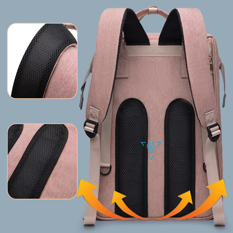 Rynx | Large capacity Mummy Baby children's bed backpack with insulated pocket