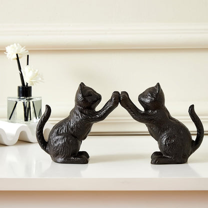 Rynx | IronVintage - Black Cast Iron Bookends for Heavy Books