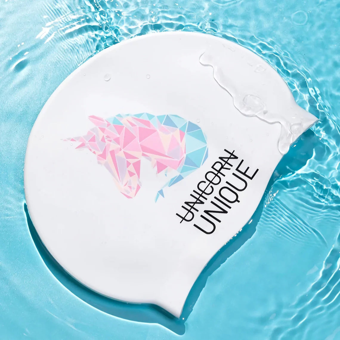Rynx | Unisex Silicone Swim Cap with Ear Protection: Colorful and Water-Resistant