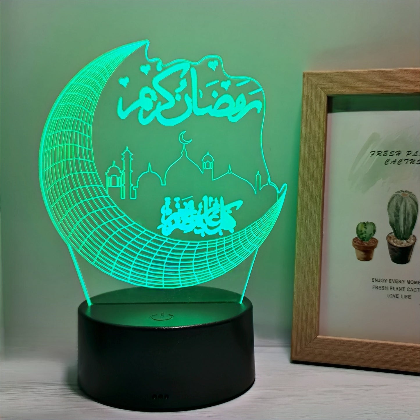 Rynx | MoonPalace - 3D Night Light with 7 Colors Touch Control