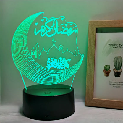 Rynx | MoonPalace - 3D Night Light with 7 Colors Touch Control
