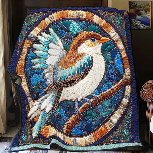 Rynx | Orange Blue Bird Quilt