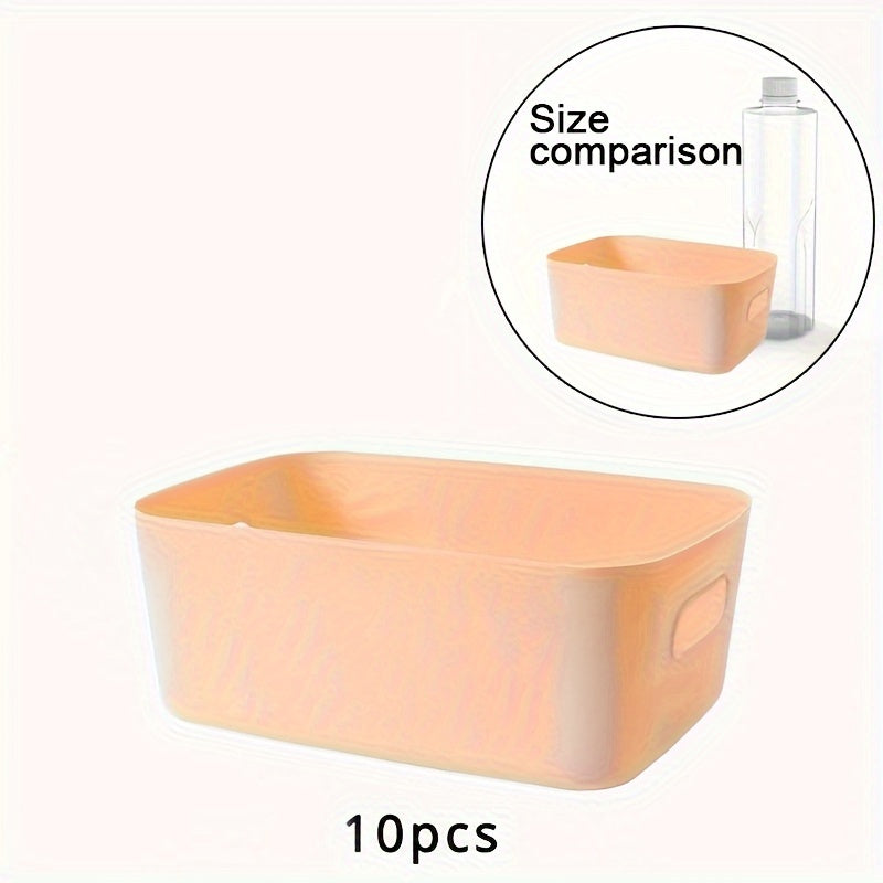Rynx | Set of 10 Storage Boxes - Lightweight Plastic Organizer