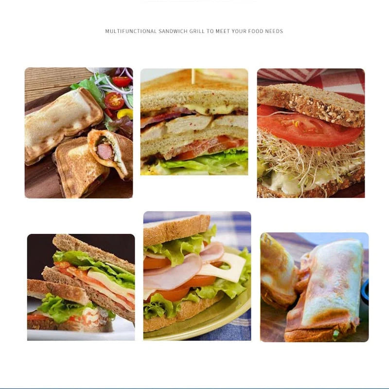 Rynx | Double-sided sandwich pan – Non-stick aluminum breakfast roaster