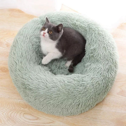 Rynx | PawNest Calming Donut Cat Bed | Round Plush Nest | Stress-Reducing & Cozy | Perfect for Cats & Small Dogs
