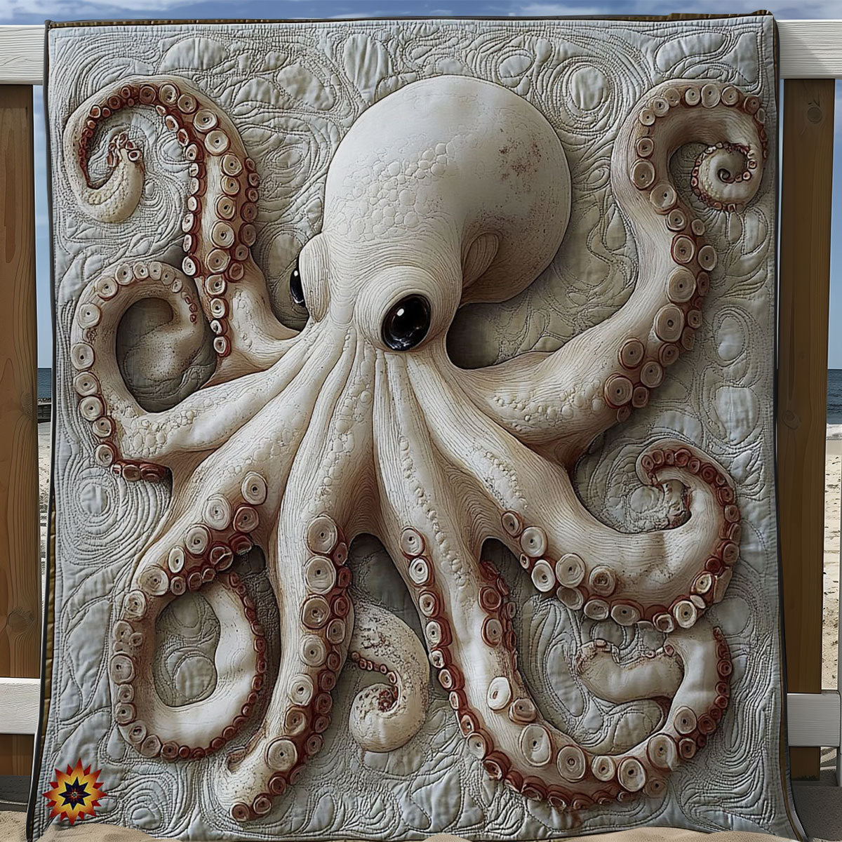 Rynx | White-Octopus-Quilt