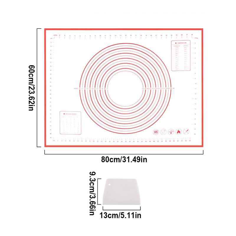 Rynx | Silicone Baking Mat with Dough Scraper Set