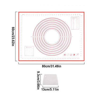 Rynx | Silicone Baking Mat with Dough Scraper Set