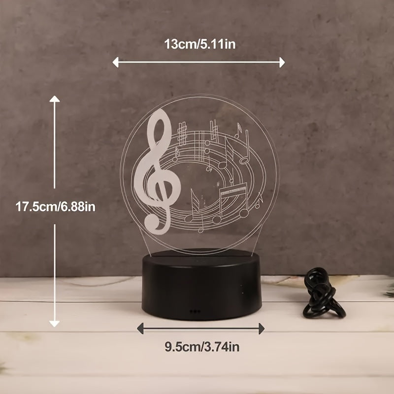 Rynx | MusikLys - Modern Acrylic Table Lamp with Touch Control and USB Connection