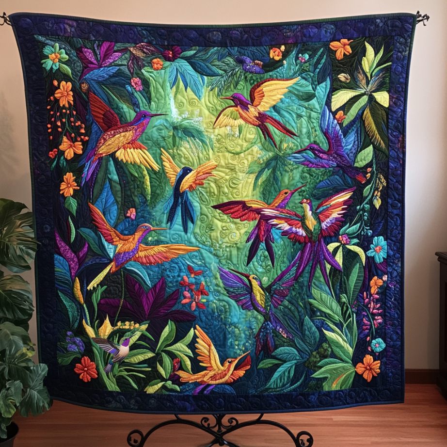 Rynx | Hummingbird Tropical Forest Quilt