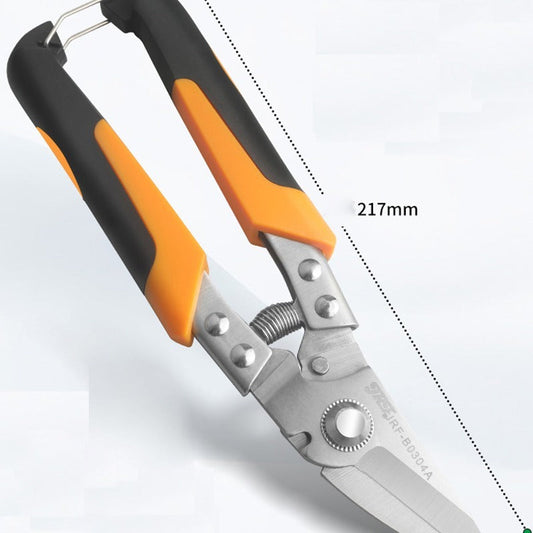 Rynx | Heavy-Duty Stainless Steel Industrial Shears – Precise Cutting for Metal, PVC, Tin, Ergonomic Grip, Rust-Resistant, Ideal for Professional & DIY Projects