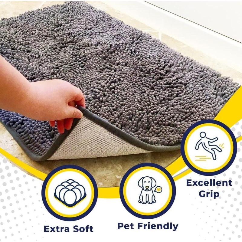 Rynx | Absorbent Chenille Entryway Rug – Non-Slip & Easy to Clean