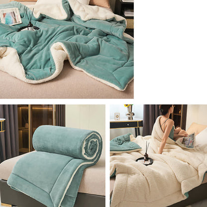 Rynx | Solid thick double-sided velvet cube blanket