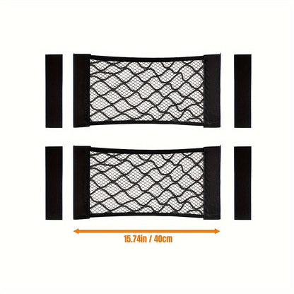 Rynx | Easy-Install Elastic RV Storage Mesh Net - No-Drill Cargo Organizer with Stripe Design for Campers, Trailers and Caravans