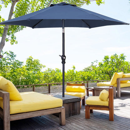 Rynx | 7.5FT Patio Umbrella with Push Button Tilt and Crank