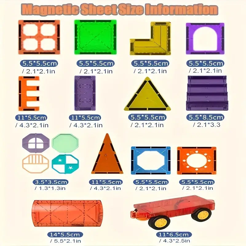 Rynx | Magnetic Building Blocks Set - 69 Pieces Adventure Create