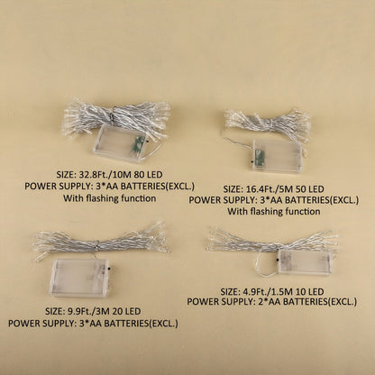 Rynx | FairyGlow - LED Fe Fairy Light Garland for Festive Decoration