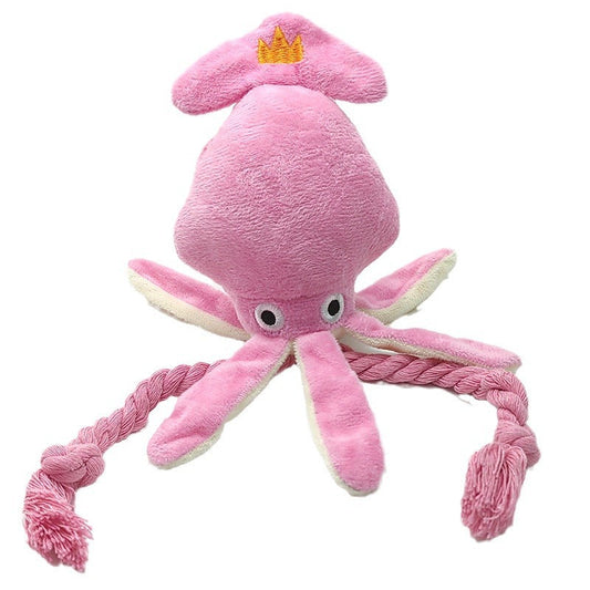 Rynx | Durable Squeaky Plush Dog Toy - Bite Resistant & Teeth Cleaning for Small to Medium Dogs