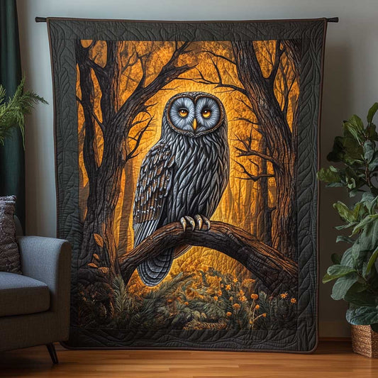 Rynx | Mysterious Owl Forest Quilt