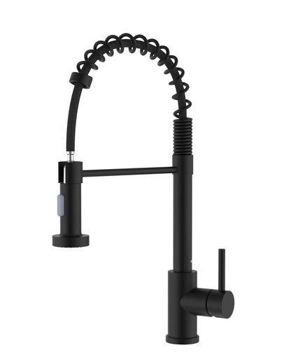 Rynx | Elegant BLACK Kitchen Faucet ANW HOME HF-7015B / Practical Pull-Out Spout / Two Water Flow Modes / Universal Installation