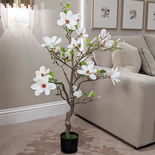 Rynx | Fake White Magnolia Tree - 120cm