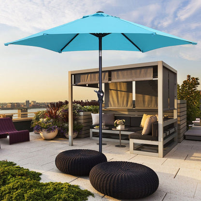 Rynx | 7.5FT Patio Umbrella with Push Button Tilt and Crank