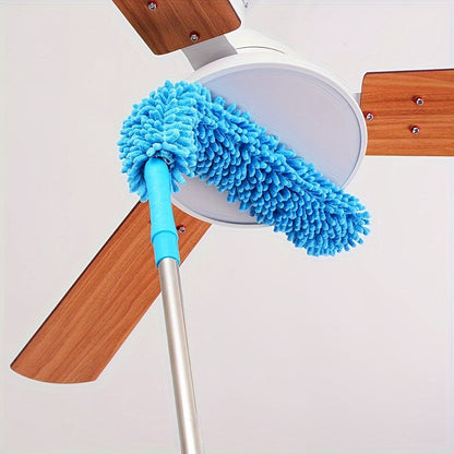 Rynx | Premium Ceiling Fan Duster with Extension Pole – Removable & Washable Dust Removal Brush for Fans, Furniture, and Cars – Reaches High Ceilings, Easy Cleaning Tool for Hard-to-Reach Areas