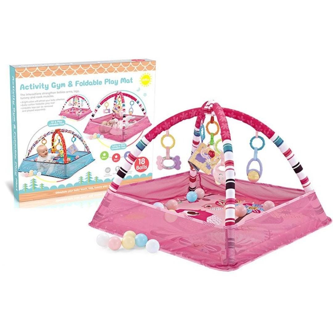 Rynx | Baby Activity Gym & foldable play mat with 18 balls