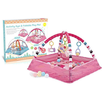 Rynx | Baby Activity Gym & foldable play mat with 18 balls