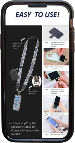 Rynx | Phone strap with zipper pocket