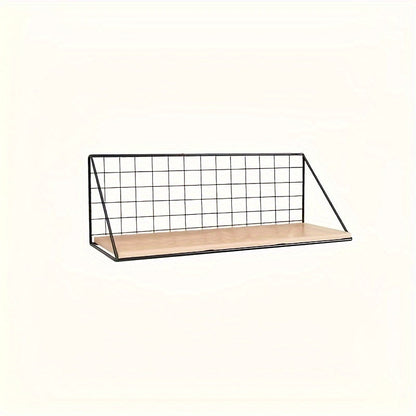 Rynx | IronRack - Metal Floating Shelf - Hanging Storage Rack for Bathroom and Living Room