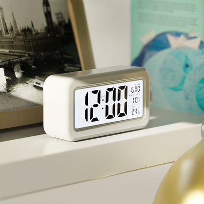 Rynx | Digital Alarm Clock with LCD Screen - Date and Temperature Display