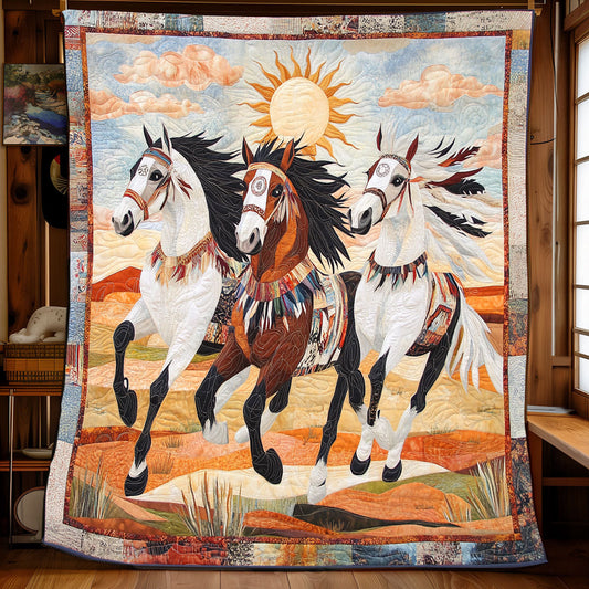 Rynx | Native American Horses Quilt