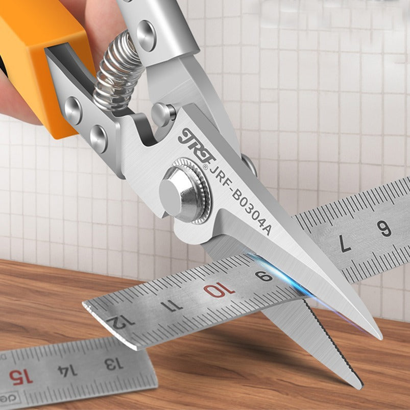 Rynx | Heavy-Duty Stainless Steel Industrial Shears – Precise Cutting for Metal, PVC, Tin, Ergonomic Grip, Rust-Resistant, Ideal for Professional & DIY Projects