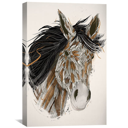 Rynx | Feathered Horse Light Canvas