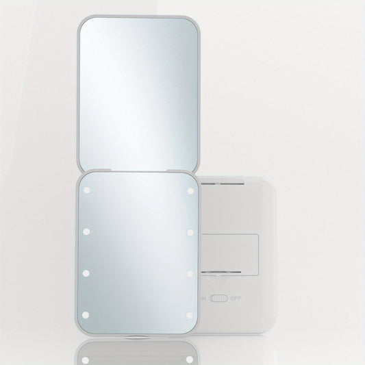 Rynx | Pocket Mirror with LED Light – 1X/3X Magnification, Compact Travel Makeup Mirror, Folding, Handheld, Portable Purse Mirror, Small Lighted Mirror for Gifts