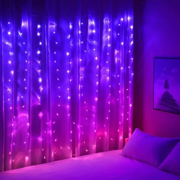 Rynx | LED Rainbow Curtain Lights — Color Changing Waterproof Decoration