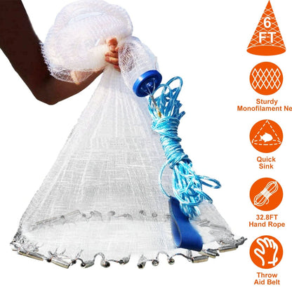 Rynx | Fishing Cast Net Bait Capture Heavy Equipment
