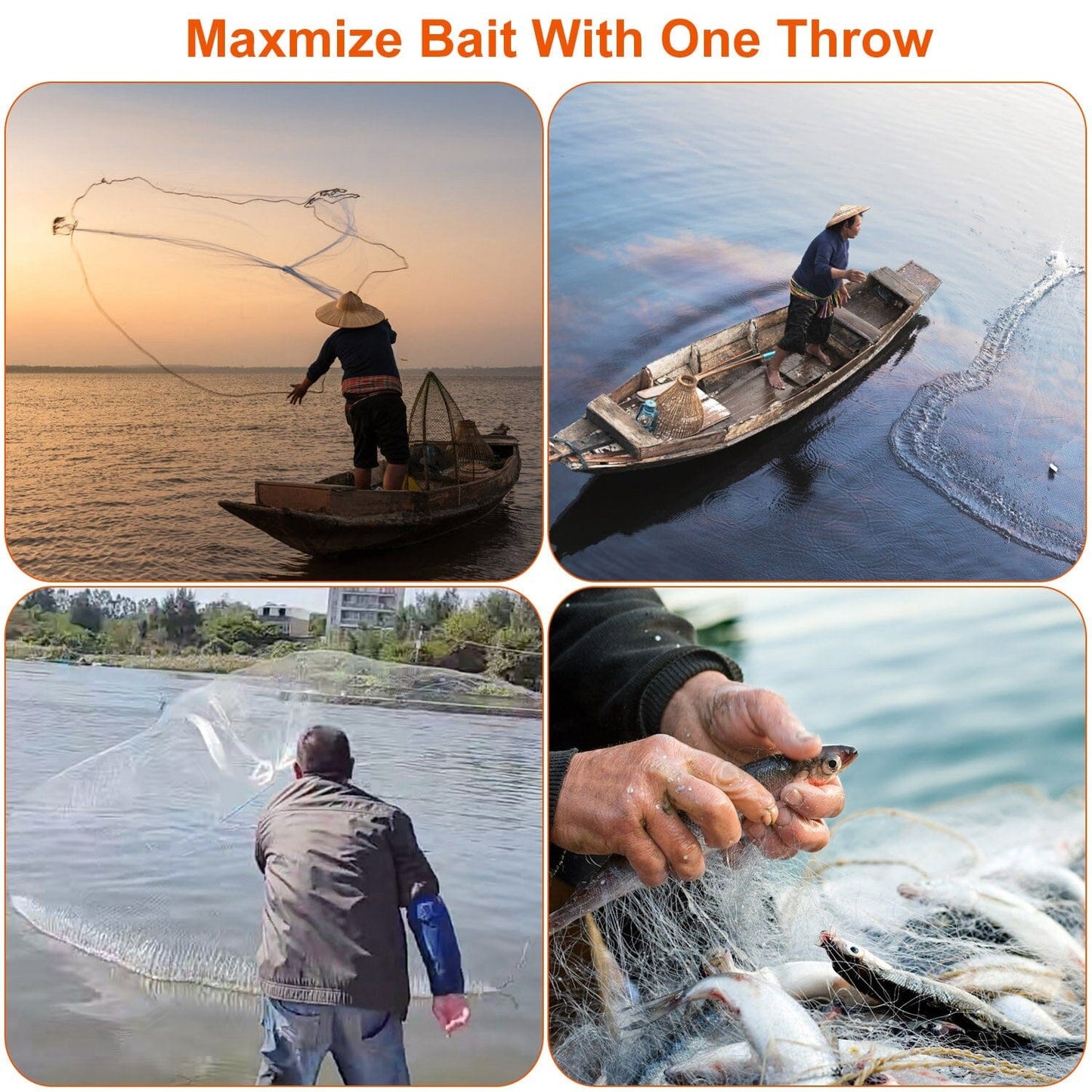 Rynx | Fishing Cast Net Bait Capture Heavy Equipment