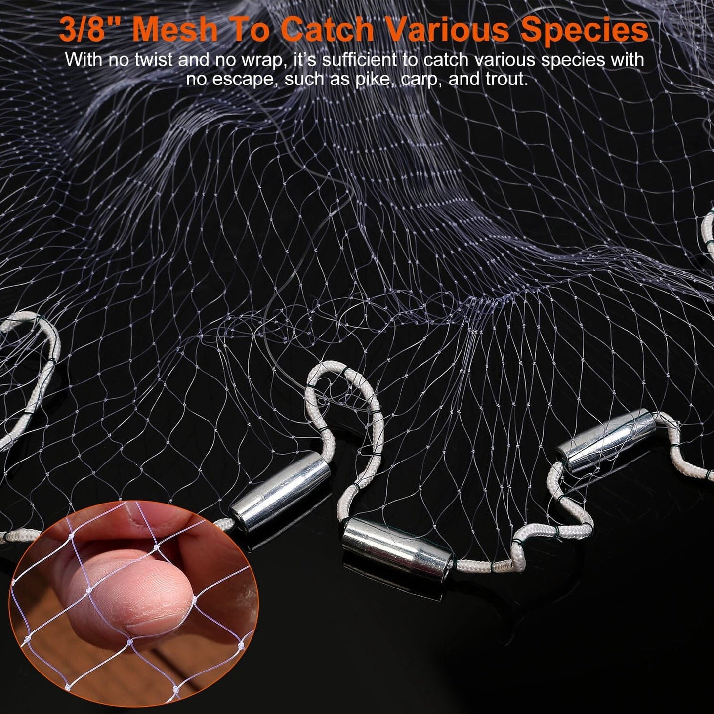 Rynx | Fishing Cast Net Bait Capture Heavy Equipment