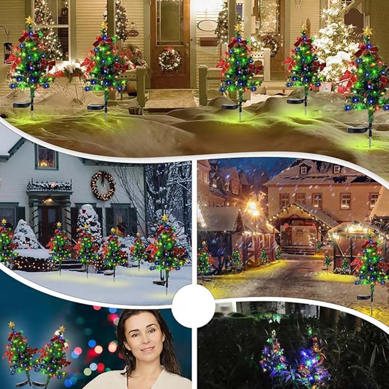 Rynx | Solar-powered, waterproof Christmas tree decorative lights for outdoor use