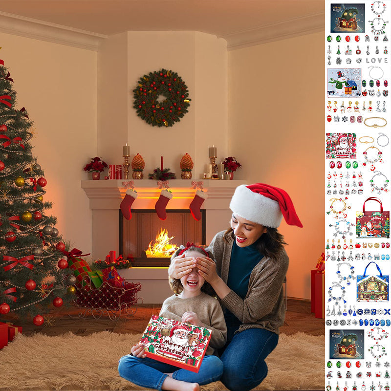 Rynx | 24 Days Countdown Calendar DIY Christmas Advent Calendar Bracelet Set