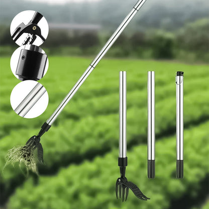 Rynx | Stainless Steel Adjustable Long Handle Removable Weeder